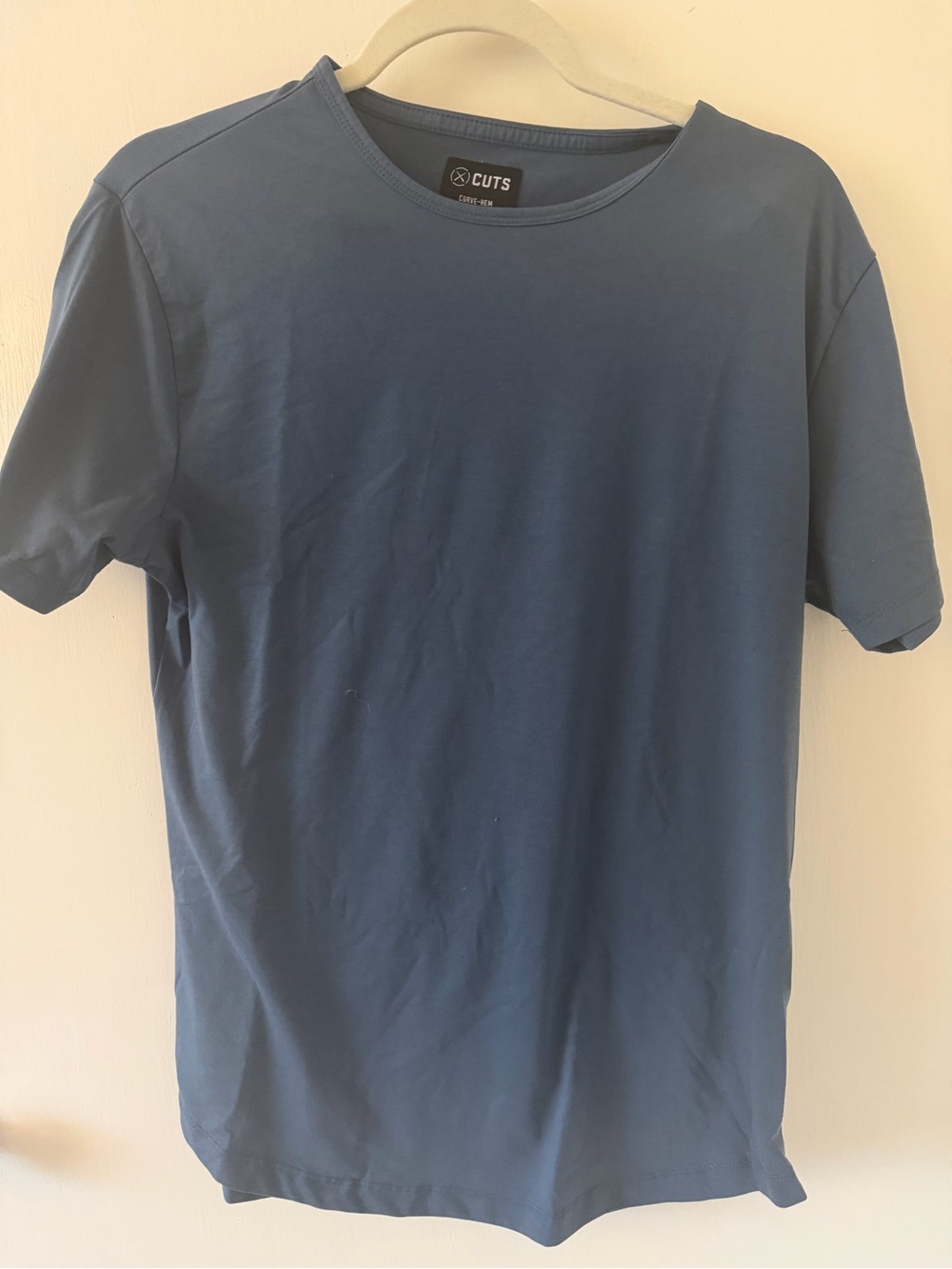 Cuts Clothing Men’s Short Sleeve Crew Tee in Slate Blue